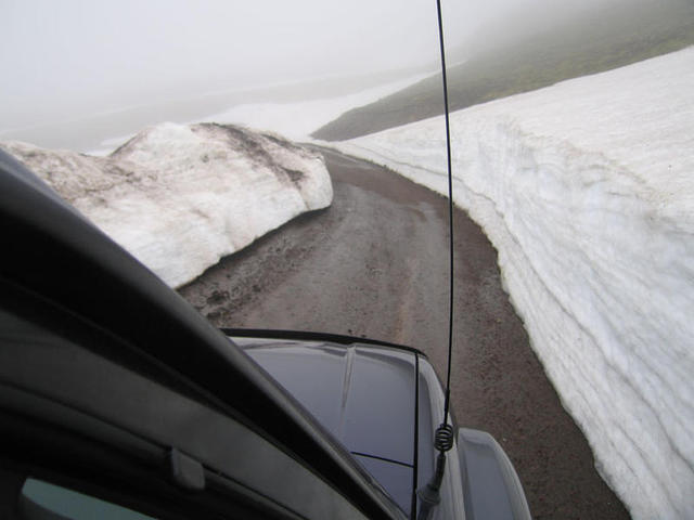 Including snow at the mountain passes…