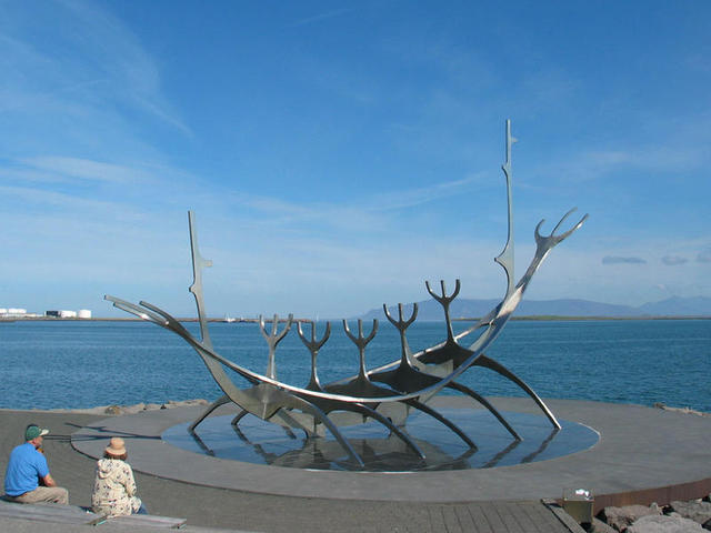 Viking Ship Modern Sculpture, Reykjavik