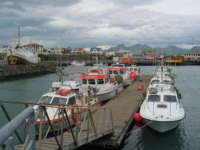Peaceful Höfn harbor – guarded by the most dangerous inlet in Iceland.