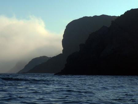 Headlands obscured by Fog; South coast Headlands obscured by Fog; South coast